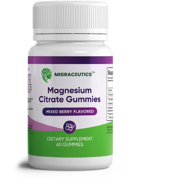 Premium Magnesium Citrate Gummies | 200 mg Magnesium for Sleep, Calm, Relaxation & Migraine Support